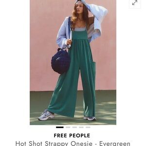 Free People Evergreen Wide-Leg Strappy Jumpsuit